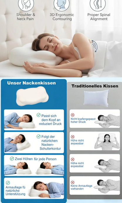 NORDENZA CloudRest™ Ergonomic Memory Foam Pillow