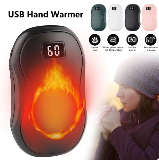 NORDENZA PocketHeat™ Rechargeable Hand Warmer — 5000mAh